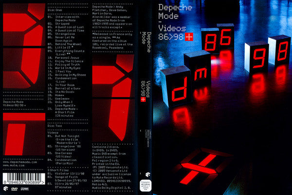 Depeche Mode -Videos 86>98 +