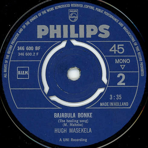 Hugh Masekela -Grazing In The Grass / Bajabula Bonke