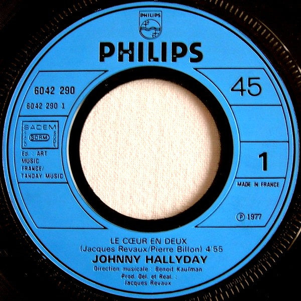 Johnny Hallyday -Le Cœur En Deux / Il Neige Sur Nashville
