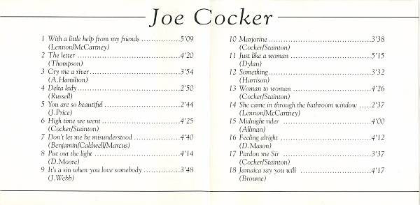 Joe Cocker -With A Little Help From My Friends - His Greatest Hits