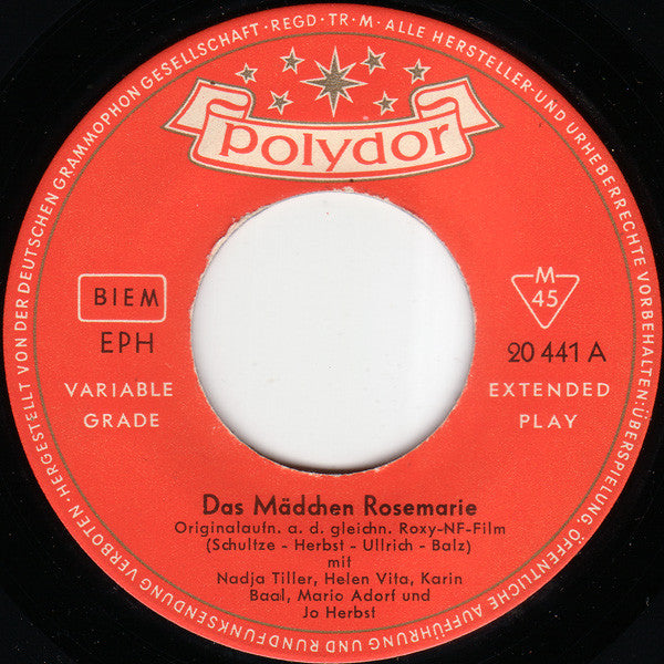 Nadja Tiller, Helen Vita, Karin Baal, Mario Adorf Und Jo Herbst -Das Mädchen Rosemarie