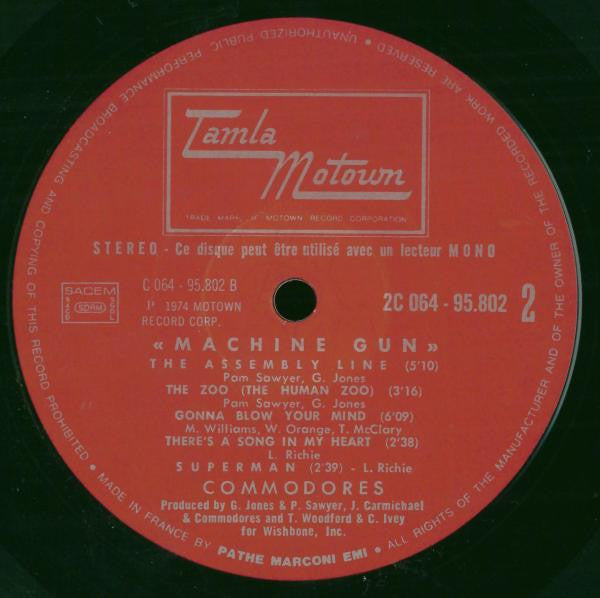 Commodores -Machine Gun
