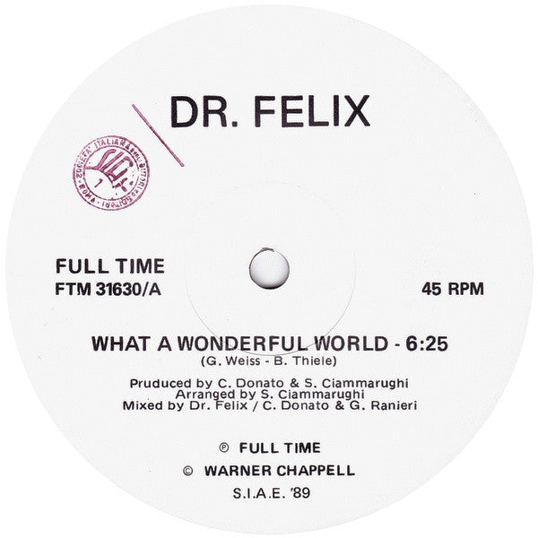 Dr. Felix -What A Wonderful World / Relax Your Body