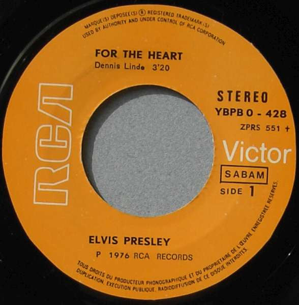Elvis Presley -For The Heart / Hurt