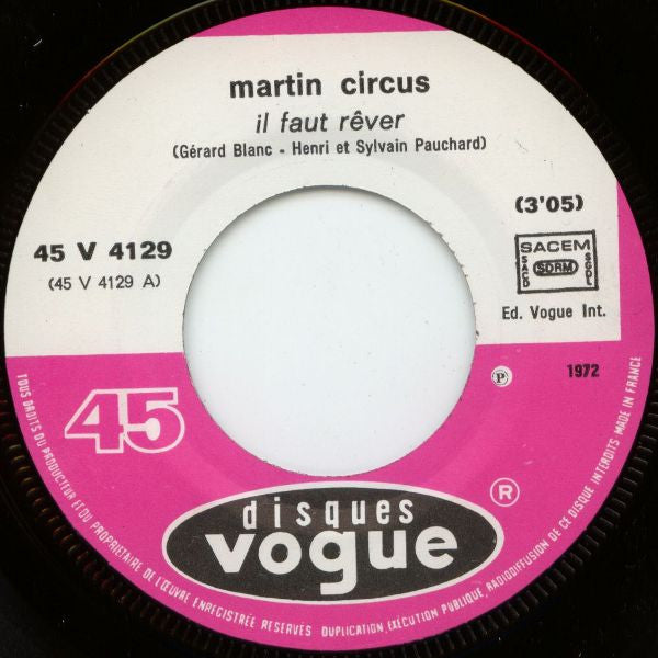 Martin Circus - Il Faut Rêver
