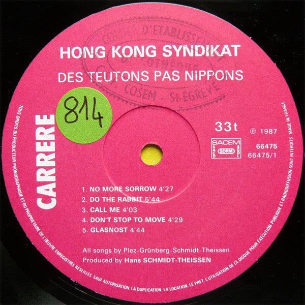 Hong Kong Syndikat* -Des Teutons Pas Nippons