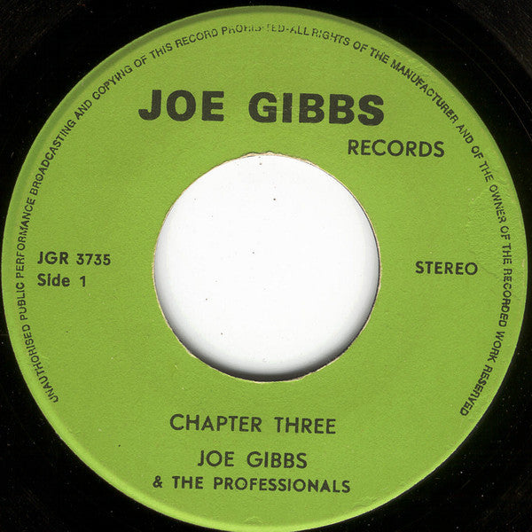 Joe Gibbs And The Professionals* - Chapter Three / Dub Three