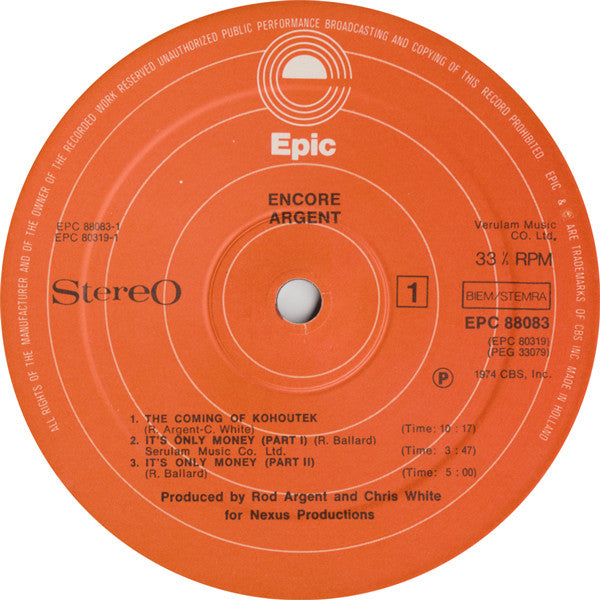 Argent -Encore