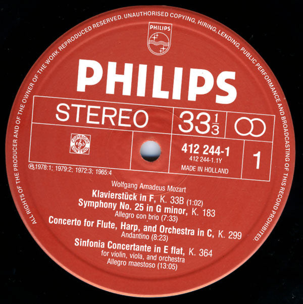 Wolfgang Amadeus Mozart, Academy Of St. Martin-in-the-Fields*, Neville Marriner*, And Others* -The Best Of Wolfgang Amadeus Mozart