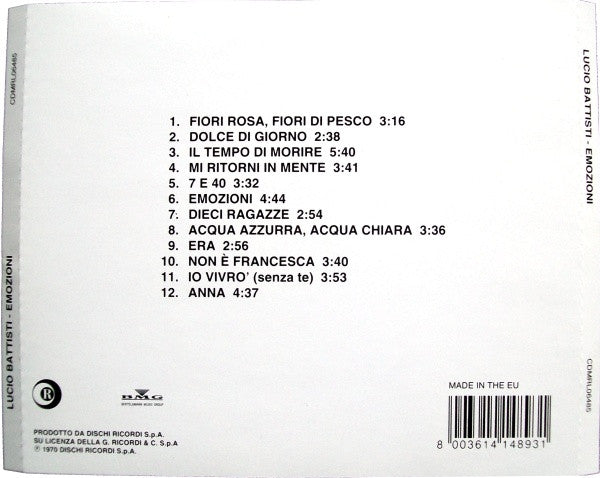 Lucio Battisti -Emozioni