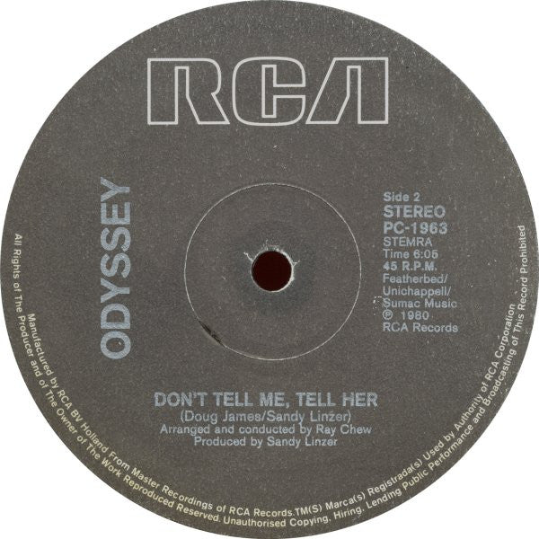 Odyssey (2) -Use It Up And Wear It Out (Special 12" Disco Mix)