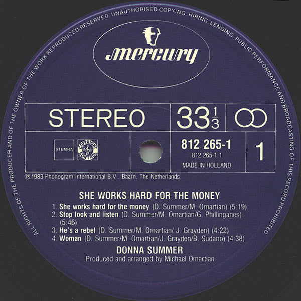 Donna Summer -She Works Hard For The Money