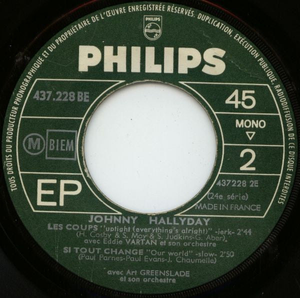 Johnny Hallyday -24e Série - Cheveux Longs Et Idées Courtes