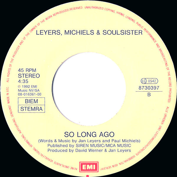 Leyers, Michiels & Soulsister* -Broken
