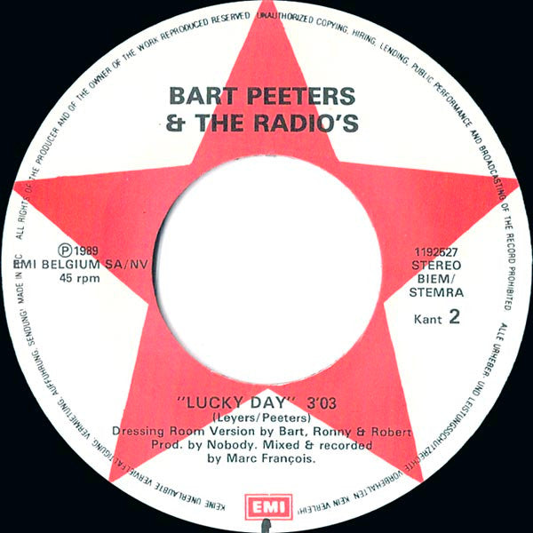 Bart Peeters & De Radio's* -Lucky Day