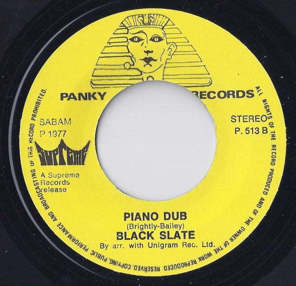 Disco Reggae Band* & Black Slate -Piano Twist / Piano Dub