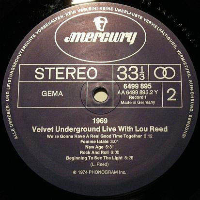 The Velvet Underground -1969 Velvet Underground Live With Lou Reed
