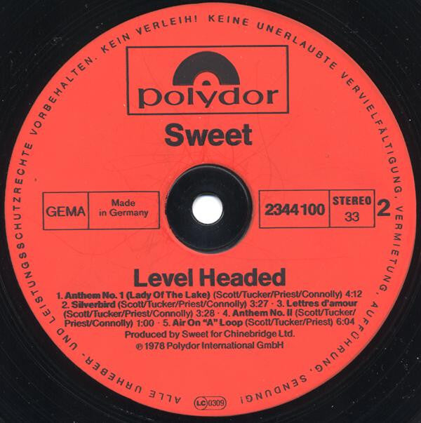 Sweet* -Level Headed
