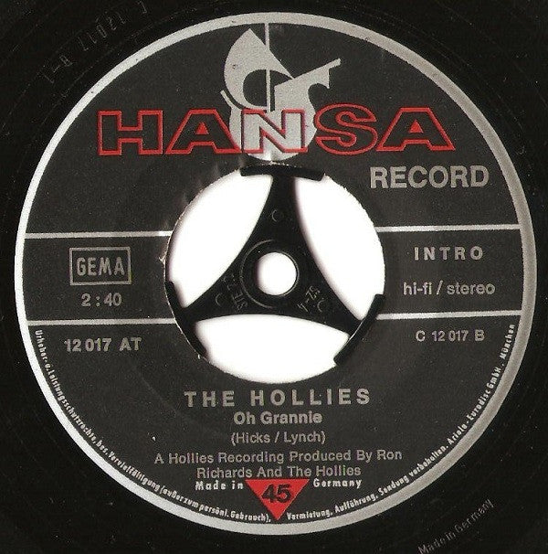 The Hollies -The Baby / Oh Grannie