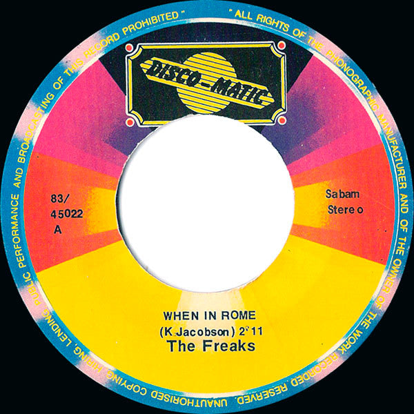 The Freaks -When In Rome / 38 Special