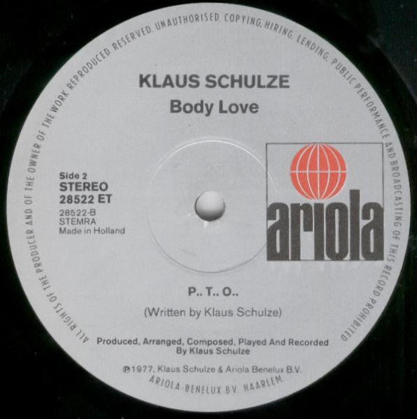 Klaus Schulze -Body Love