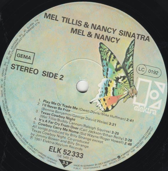 Mel Tillis And Nancy Sinatra -Mel And Nancy