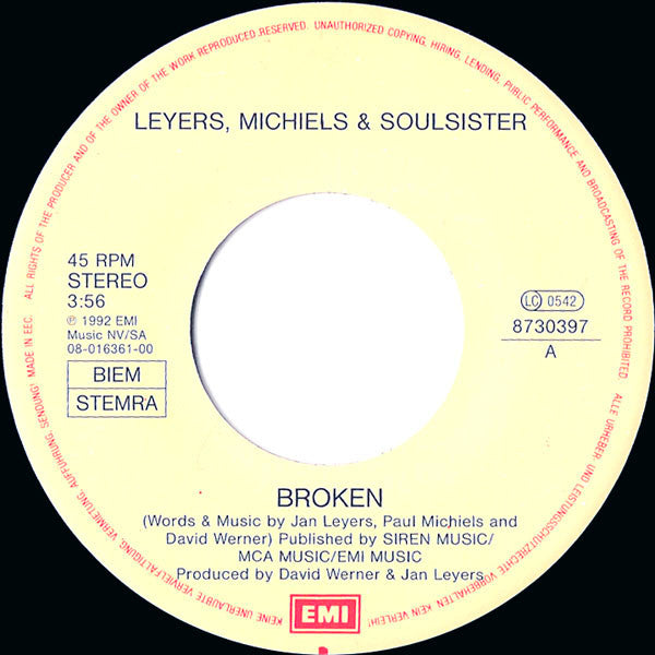 Leyers, Michiels & Soulsister* -Broken