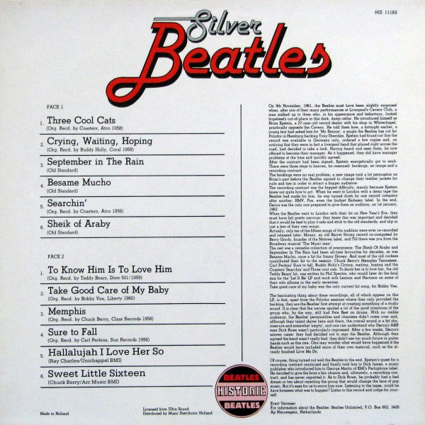 The Beatles -Silver Beatles