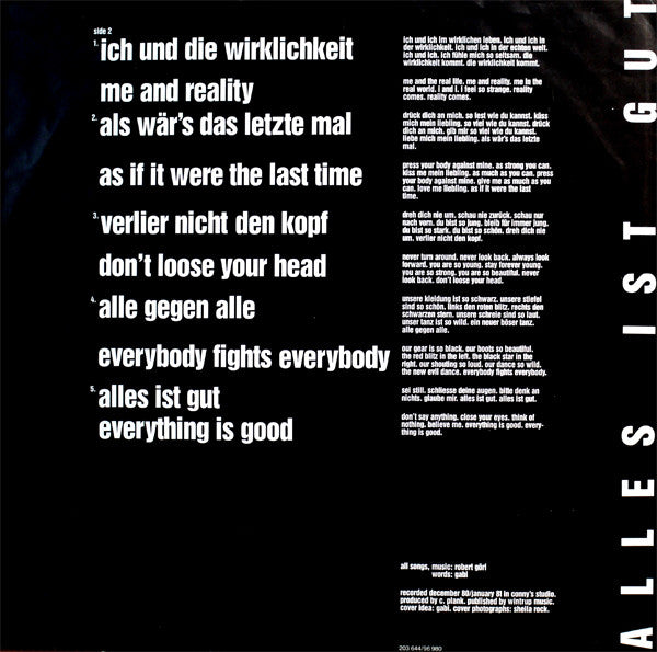 Deutsch Amerikanische Freundschaft -Alles Ist Gut