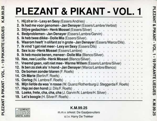 Various -Plezant & Pikant Vol.1 - 19 Pikante Liedjes