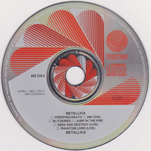 Metallica -Creeping Death / Jump In The Fire