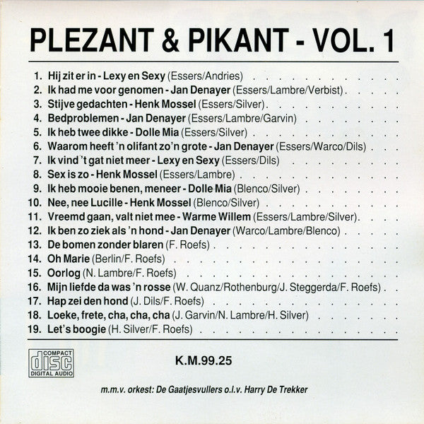 Various -Plezant & Pikant Vol.1 - 19 Pikante Liedjes