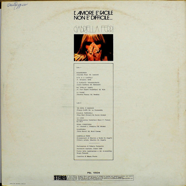 Gabriella Ferri -L'Amore È Facile Non È Difficile...