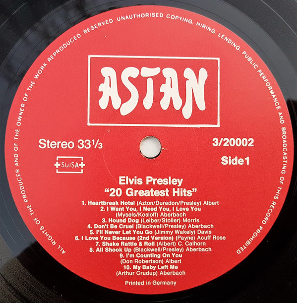 Elvis Presley -20 Golden Hits