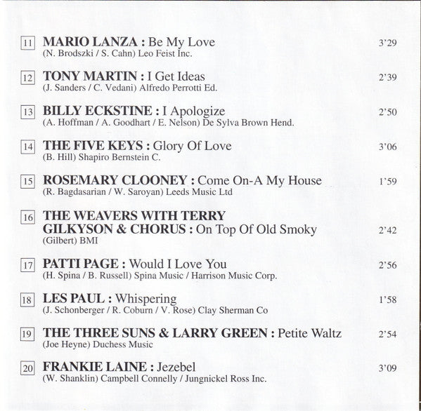 Various -De Pre Historie 200 Original Hits 1950-1959