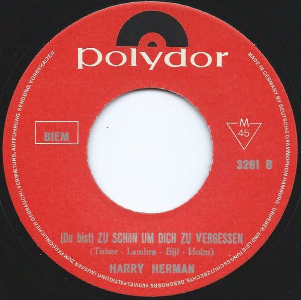 Harry Herman -Mademoiselle De Paris / Zu Schön Um Dich Zu Vergessen