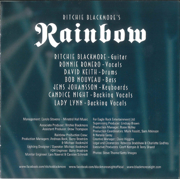 Ritchie Blackmore's Rainbow* -Live In Birmingham 2016