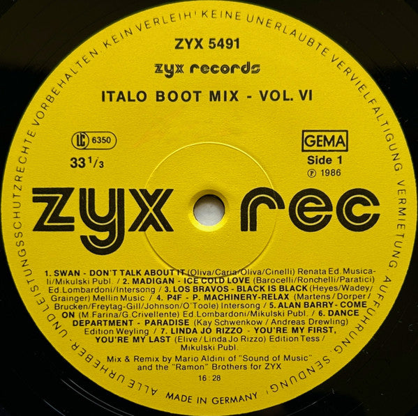 Various - Italo Boot Mix Vol. 6