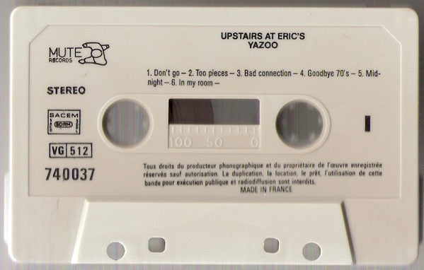Yazoo -Upstairs At Eric's
