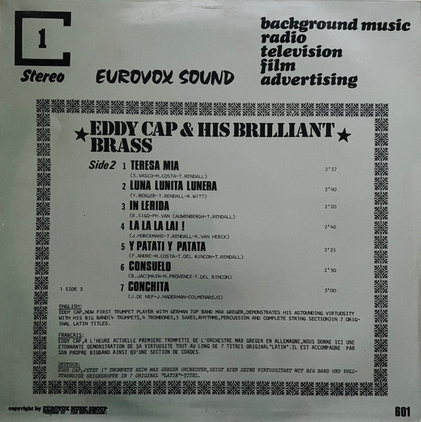Rudy Witt All Stars, Eddy Cap & His Brilliant Brass -Eurovox Sound 1