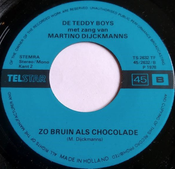 De Teddy Boys* Met Zang Van Martino Dijckmans* - Ik Heb Heimwee Naar Jou