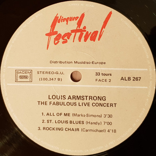 Louis Armstrong -The Two Greatest Concerts