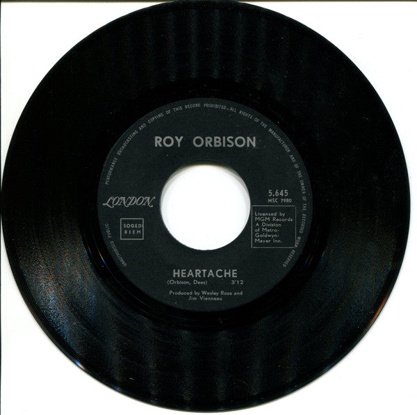 Roy Orbison -Heartache / Sugar Man