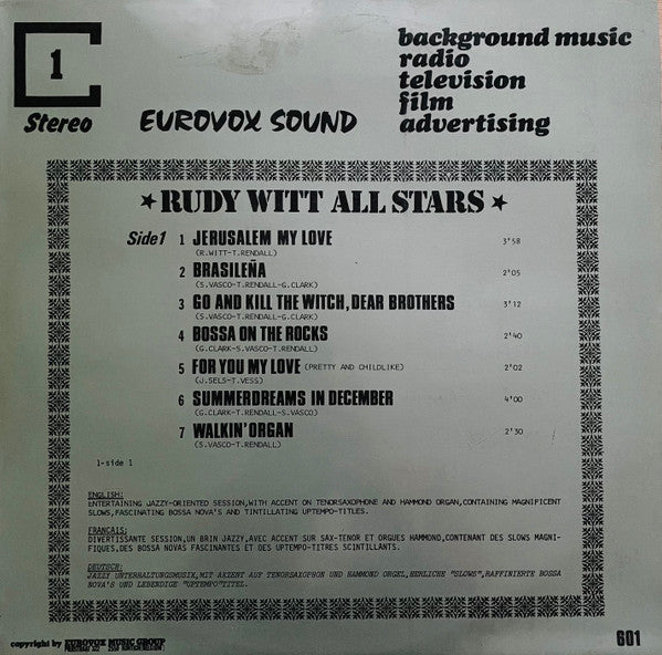 Rudy Witt All Stars, Eddy Cap & His Brilliant Brass -Eurovox Sound 1