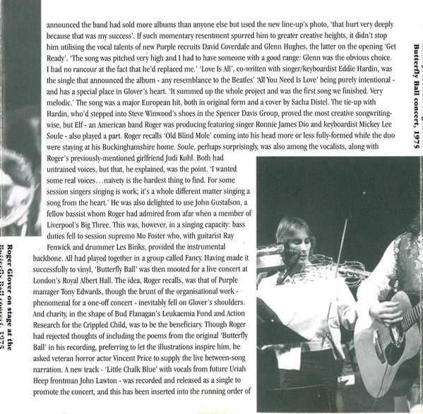 Roger Glover And Guests -The Butterfly Ball And The Grasshopper's Feast (25th Anniversary Collectors Edition)