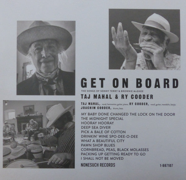 Taj Mahal & Ry Cooder -Get On Board (The Songs Of Sonny Terry & Brownie McGhee)