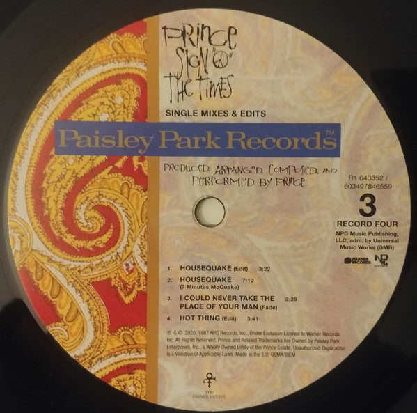 Prince -Sign "O" The Times