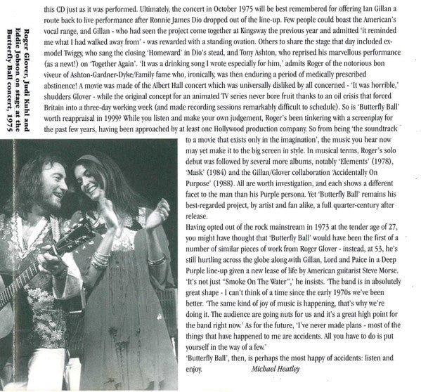Roger Glover And Guests -The Butterfly Ball And The Grasshopper's Feast (25th Anniversary Collectors Edition)