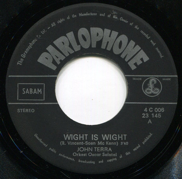 John Terra -Wight Is Wight / Zei Je Toen De Waarheid