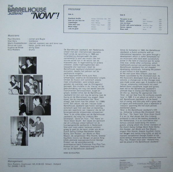 The Barrelhouse Jazzband* - "Now"!